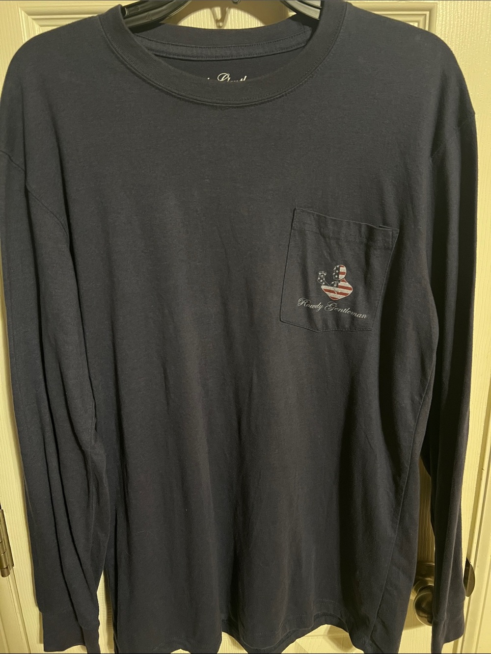 Rowdy Gentleman Men's Long-Sleeve Pocket Tee Reagan-Bush ‘84